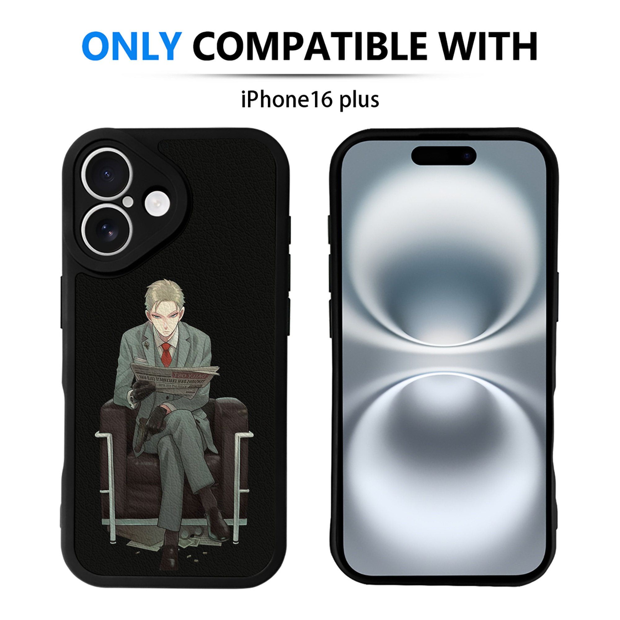 （画像用） SPY×FAMILY间谍家家酒 【iPhone 16シリーズ対応】シリコンスマホケース（レザー調） 材質：シリコン